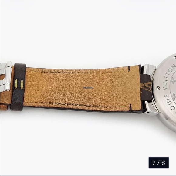 ⌚ Louis Vuitton Tambour GM Monogram Steel Watch – 39mm Brown - Picture 9 of 9